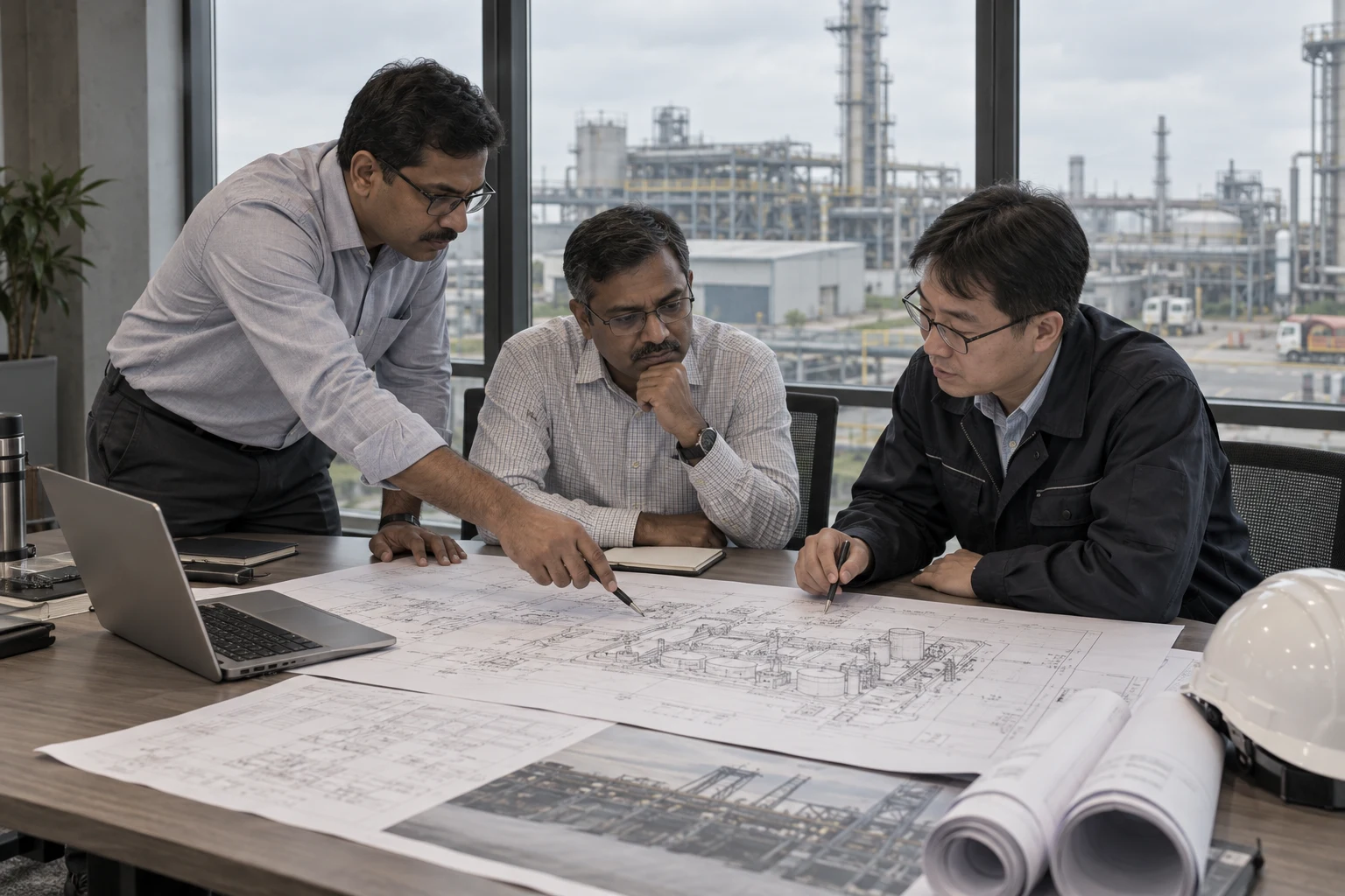Illustrative engineering scene